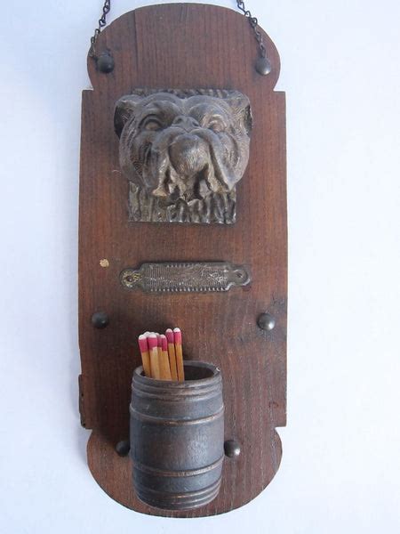 vintage match holder with striker